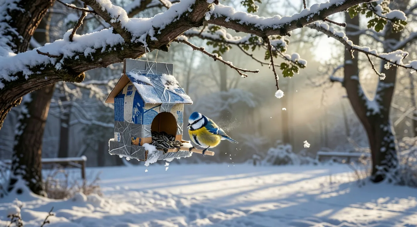 Kako napraviti hranilicu za ptice od otpadnih materijala — siguran vodič za zиmu 2026.