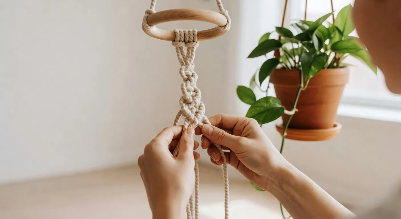 Kako napraviti makrame visilicu za biljke – vodič za početnike