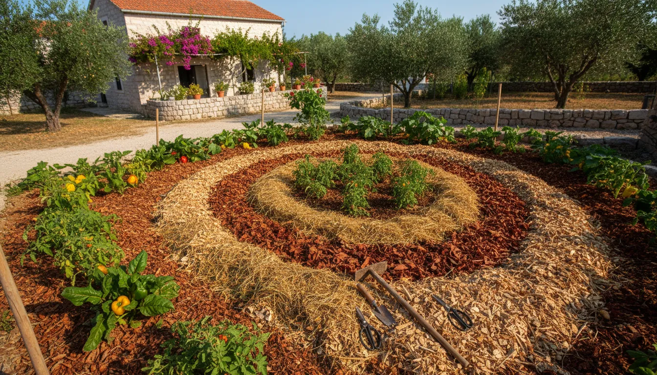 Kako napraviti organski malč za zaštitu vrta od suše u 2026. godini