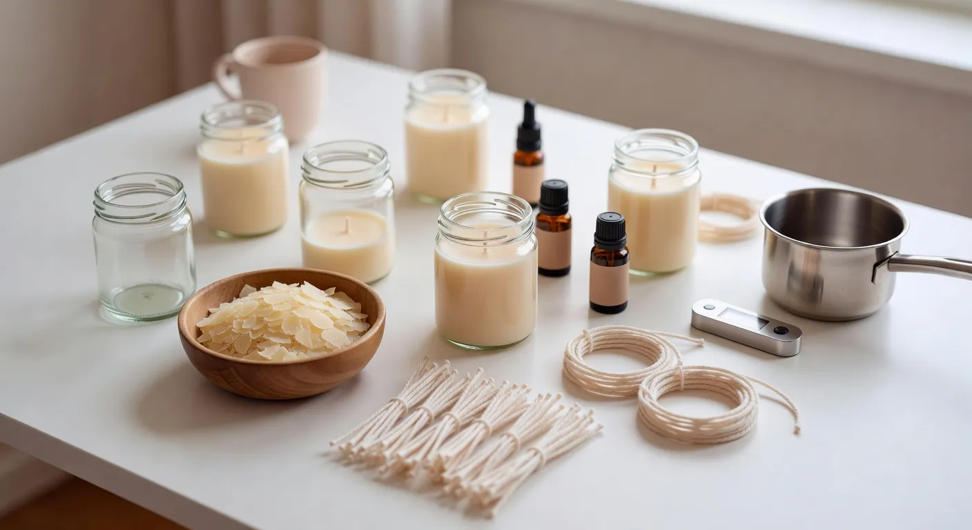 Kako napraviti svijeće od sojinog voska kod kuće – Vodič za početnike 2026.